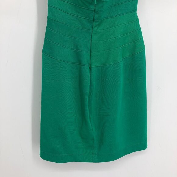 BCBG MaxAzria emerald green halter  neck bodycon mini dress size XS - Picture 11 of 16